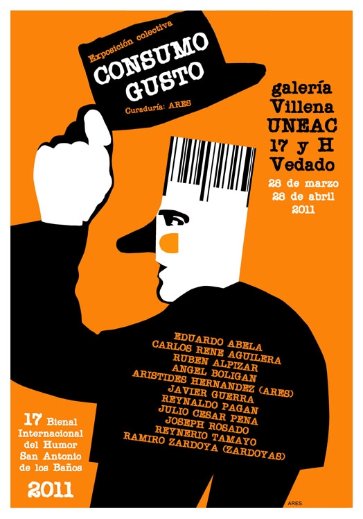 Cartel de la exposiciÃ³n Consumo gusto, serigrafÃ­a